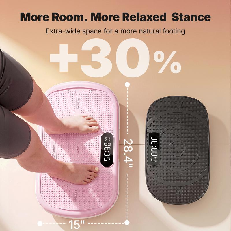 MERACH SummerVibes Vibration Plate Exercise Machine — 440LB Capacity | Bluetooth, Remote & 4 Workout Modes