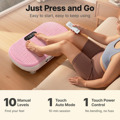 MERACH SummerVibes Vibration Plate Exercise Machine — 440LB Capacity | Bluetooth, Remote & 4 Workout Modes