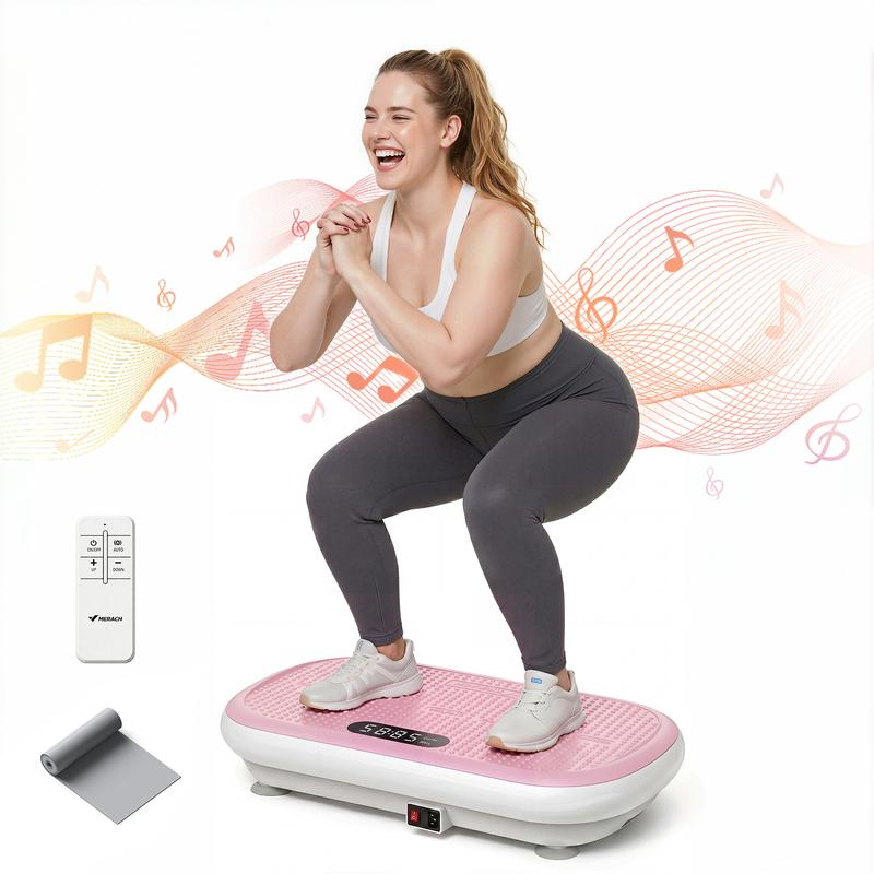 MERACH SummerVibes Vibration Plate Exercise Machine — 440LB Capacity | Bluetooth, Remote & 4 Workout Modes