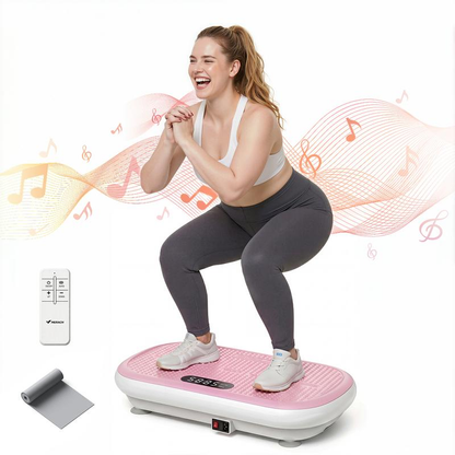 MERACH SummerVibes Vibration Plate Exercise Machine — 440LB Capacity | Bluetooth, Remote & 4 Workout Modes