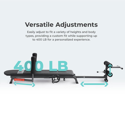 Velinor Decompression Bench — Heavy-Duty Back Stretcher & Inversion Table | 400 LB Capacity