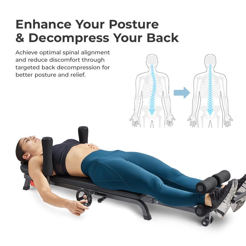 Velinor Decompression Bench — Heavy-Duty Back Stretcher & Inversion Table | 400 LB Capacity