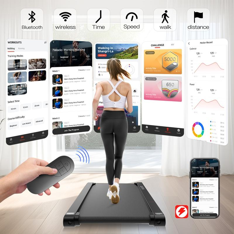 P1 SummerWins Smart Walking Pad — Portable Under Desk Treadmill | Remote & APP Control