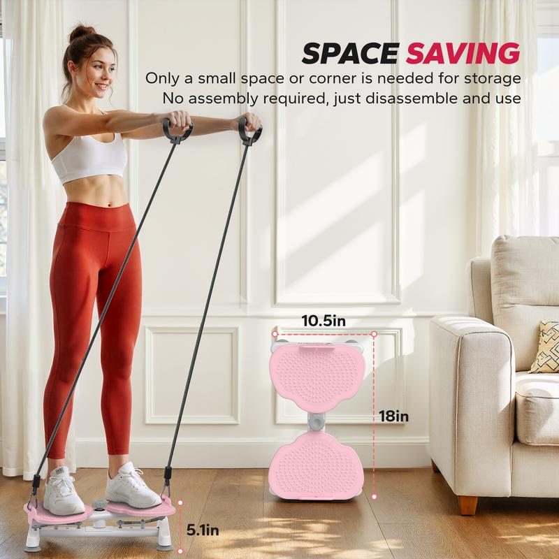 MERACH SummerVibes Waist Twist Machine — Silent Abs & Core Trainer | Non-Slip Twister Board
