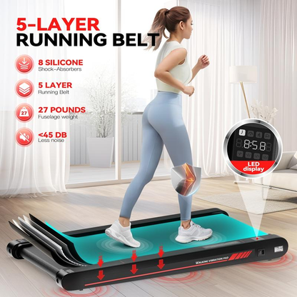 P1 SummerWins Smart Walking Pad — Portable Under Desk Treadmill | Remote & APP Control